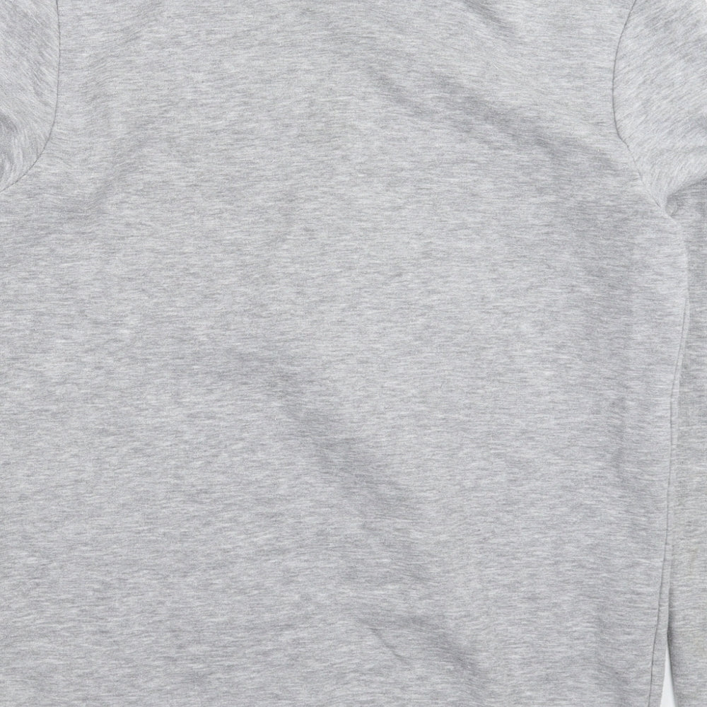 Mens UK Size S Boohoo Grey Pullover Sweatshirt