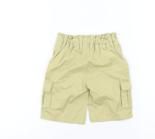 Preworn Boys Brown Colourblock Bermuda Shorts Size 2 Years