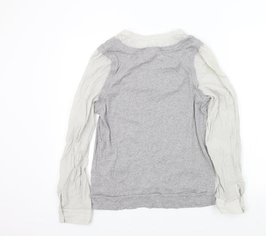 Womens UK Size 16 M&S Grey Pullover Jumper