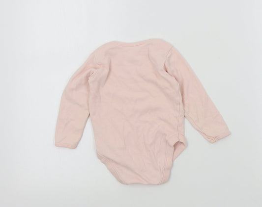 George Girls Pink Colourblock Babygrow One-Piece Size 12-18 Months