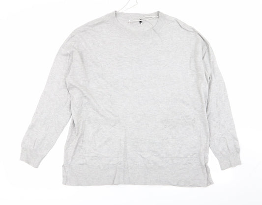 Womens UK Size M Gallery Grey Pullover Jumper