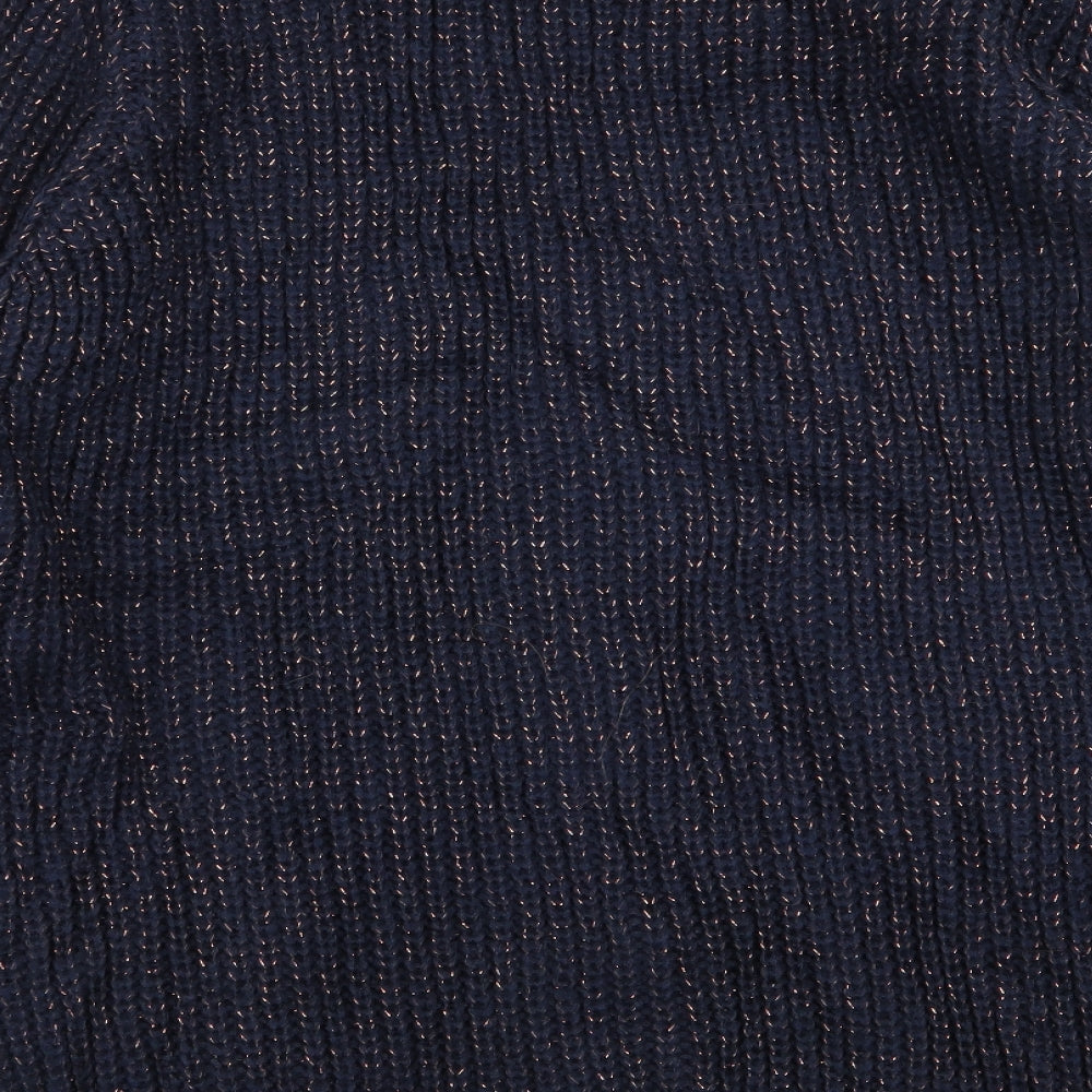Womens UK Size L Papaya Blue Pullover Jumper