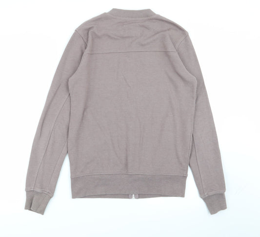 Cedar Wood State Mens Brown Full Zip Jumper Size S