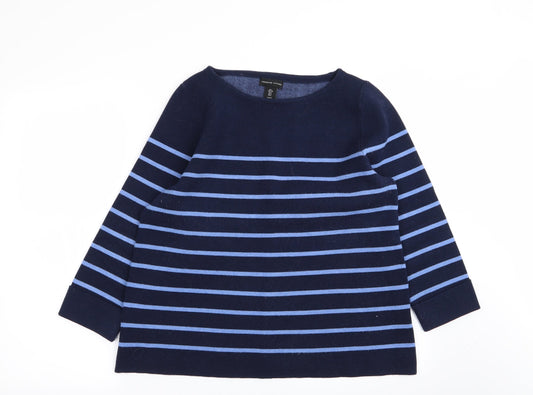 Womens UK Size L Adrienne Vittadini Blue Pullover Jumper
