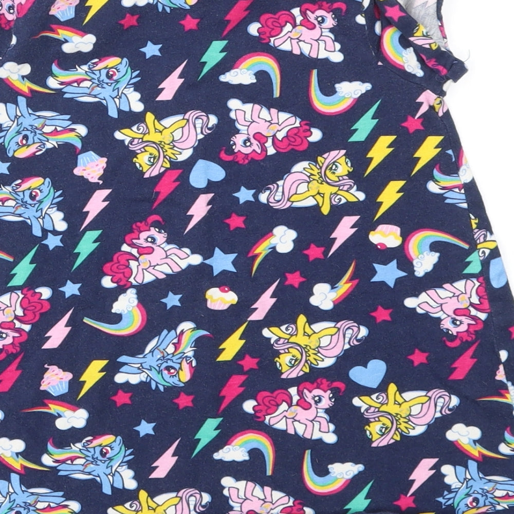 Brand and care label for Tu girls’ multicoloured fit & flare, size 12-18, months