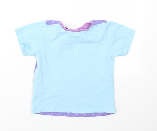 Nickelodeon Girls Multicoloured Animal Print Basic T-Shirt Size 3-4 Years