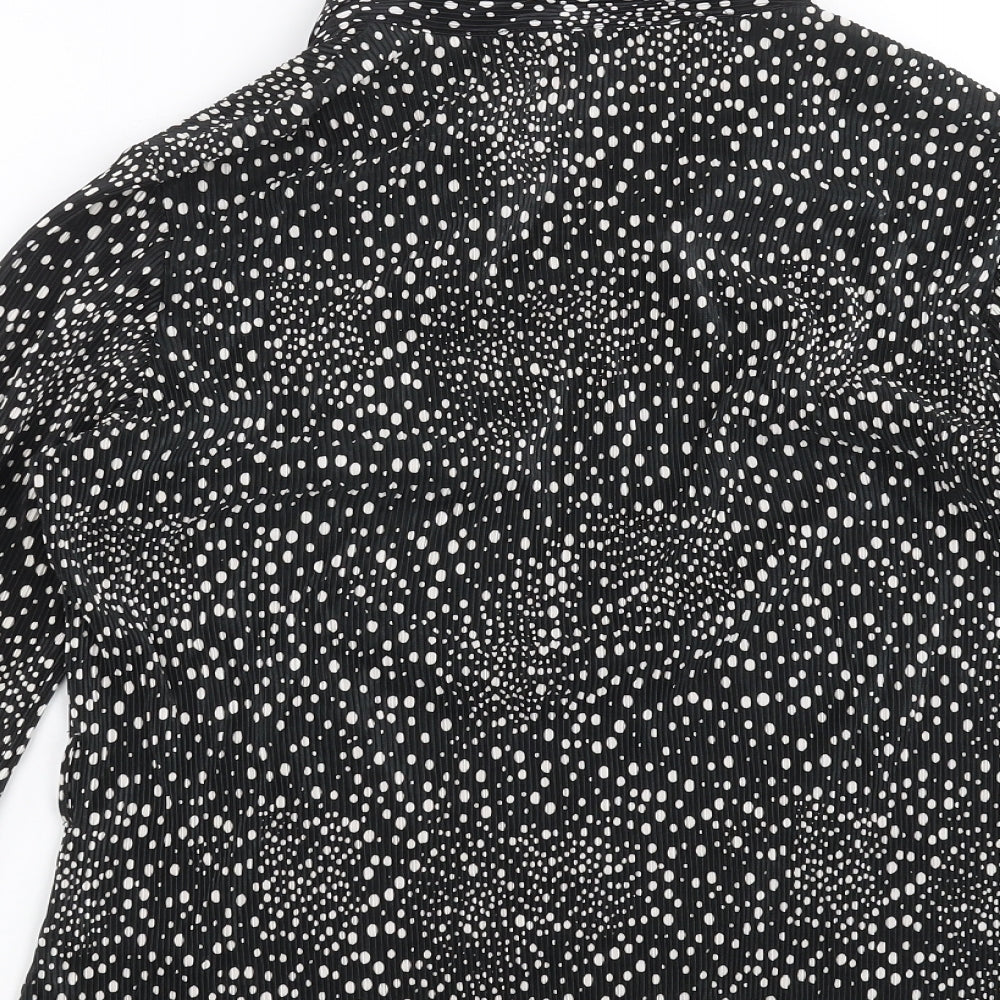 Womens UK Size 14 Debenhams Black Basic Blouse