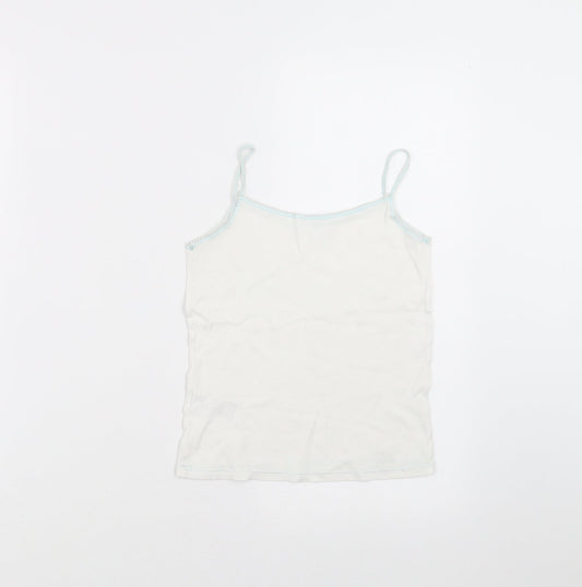 Marks and Spencer Girls White Camisole T-Shirt Size 6-7 Years - vest