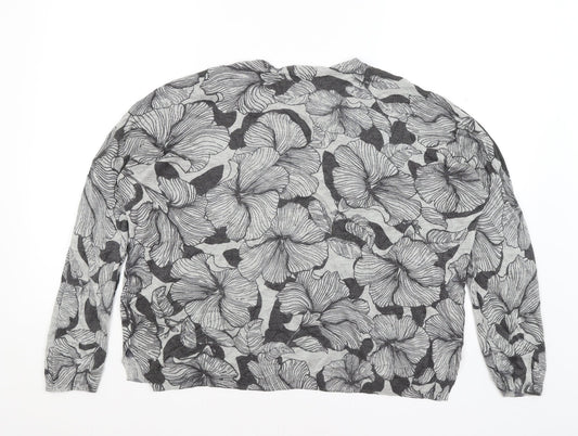 Womens UK Size XL M&S Grey Pullover Jumper