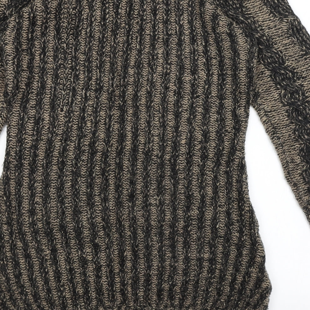 F&F Womens Brown Pullover Jumper Size 10