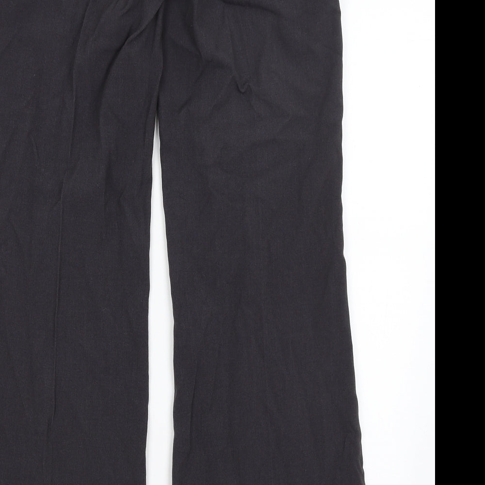 Womens UK Size 10 New Look Regular Fit Dress Pants Grey Trousers