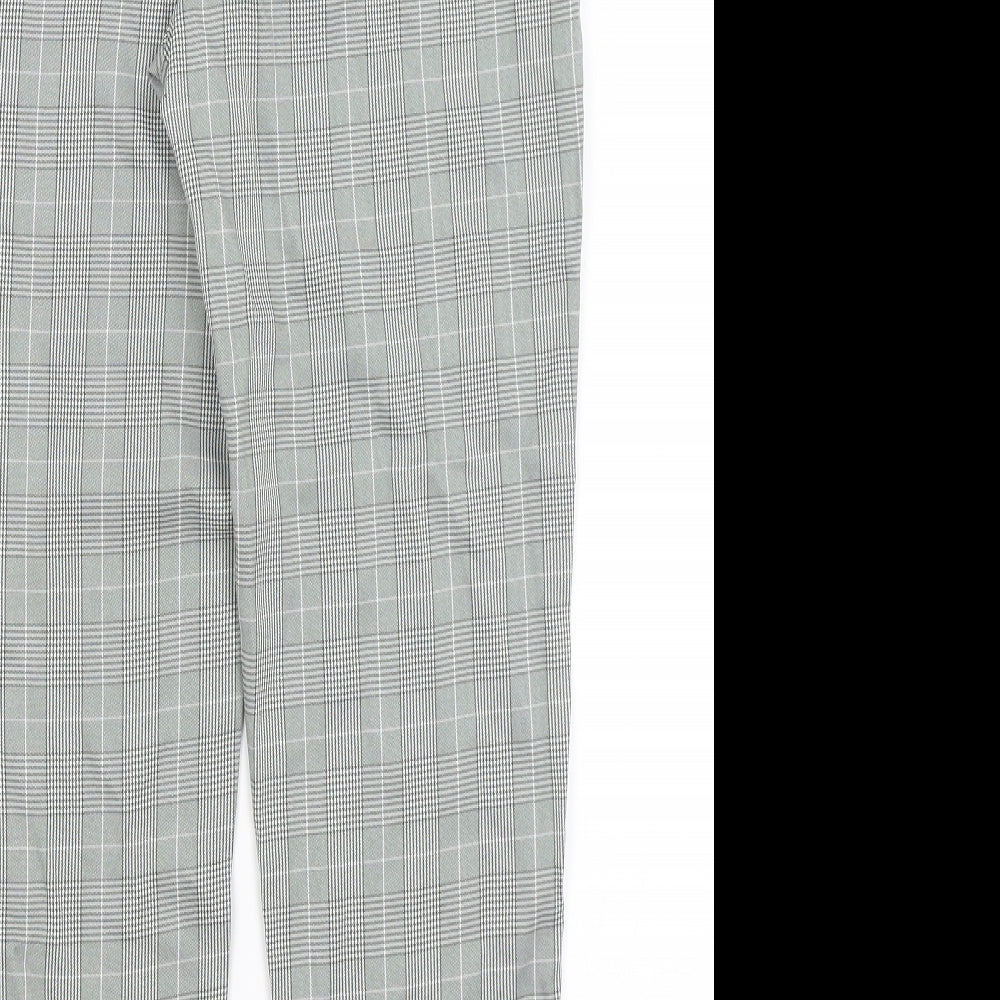 Womens UK Size 10 Nasty Gal Regular Fit Grey Trousers