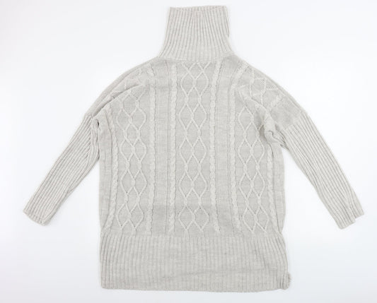 Womens UK Size M Quiz Beige Pullover Jumper