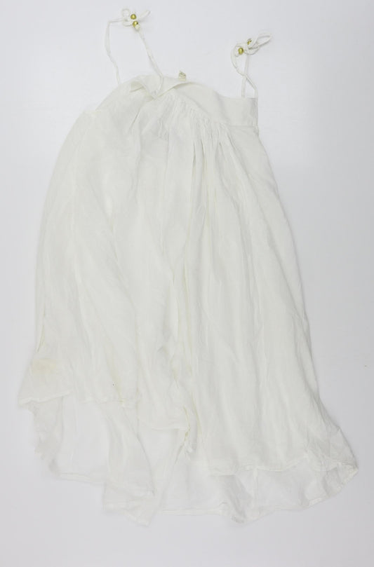 Accessorize Womens White Basic Blouse Size S