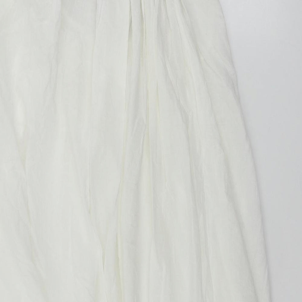 Accessorize Womens White Basic Blouse Size S