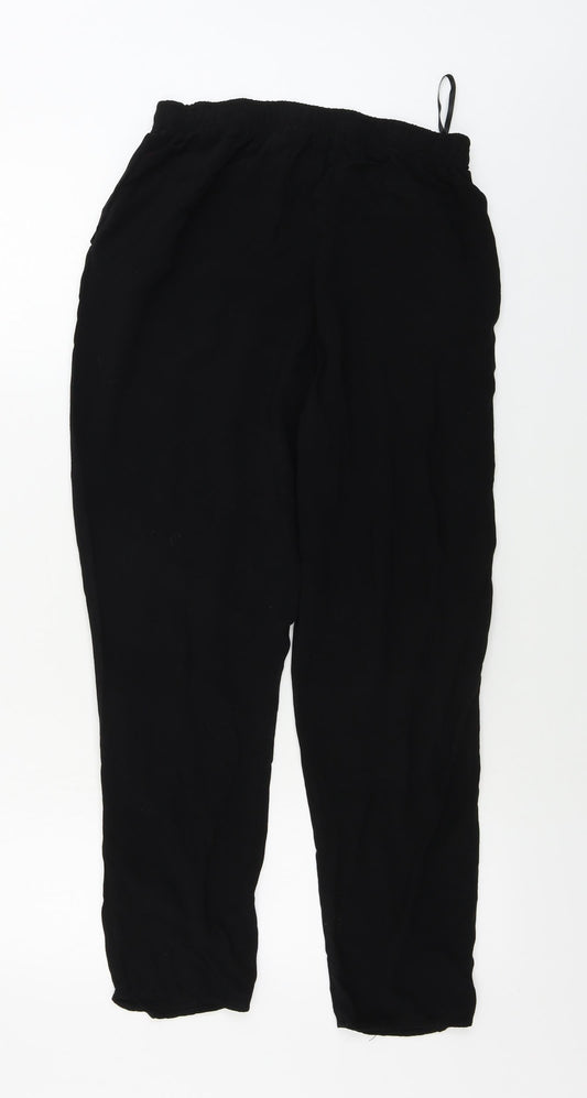 F&F Womens Black Trousers Size 12 L25 in
