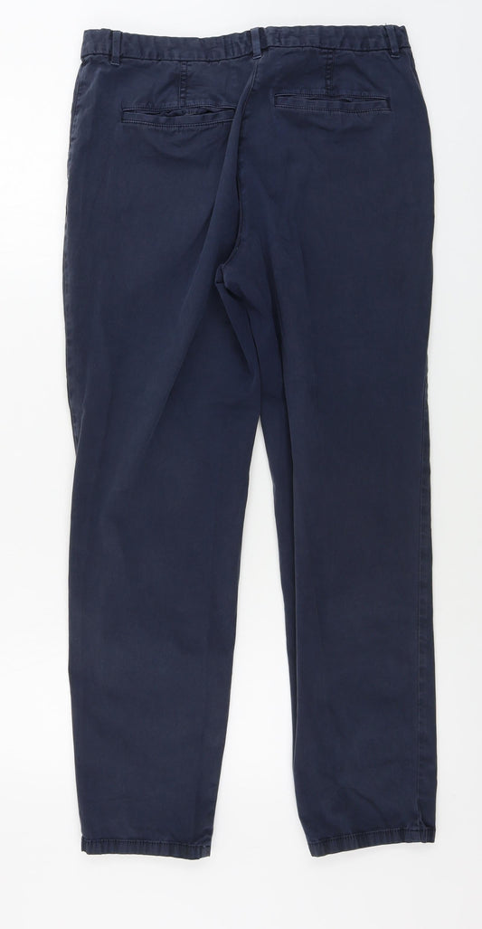 CAPSULE Womens Blue Trousers Size 12 L28 in