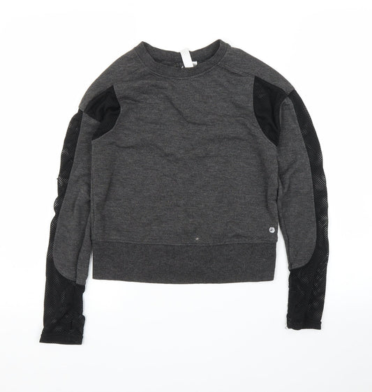 Additional front view of 90 Degree girls’ grey rayon jumper, size 10, years