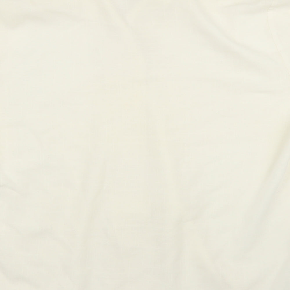 Womens UK Size L Preworn Ivory Basic Blouse