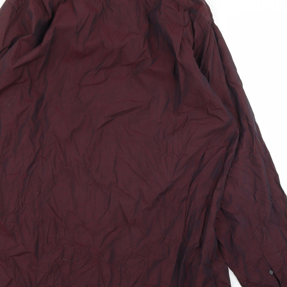 Toni Gard Mens Purple Button-Up Size M