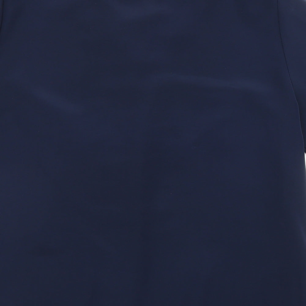 Womens UK Size L Preworn Blue Basic Blouse
