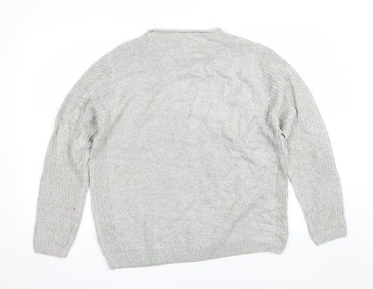 Womens UK Size 18 Isle Grey Pullover Jumper