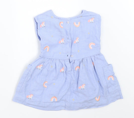 NEXT Girls Blue Fit & Flare Size 3-6 Months