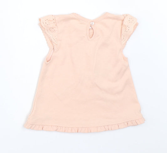 George Girls Pink Basic Tank Size 0-3 Months
