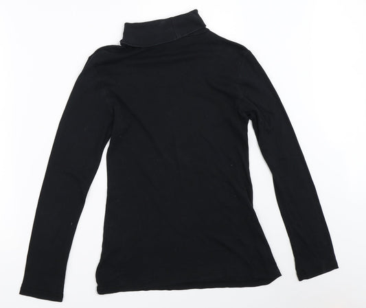 Evie Womens Black Basic T-Shirt Size 12