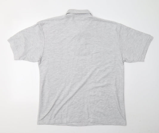 Brentwood Mens Grey Polo Size XL