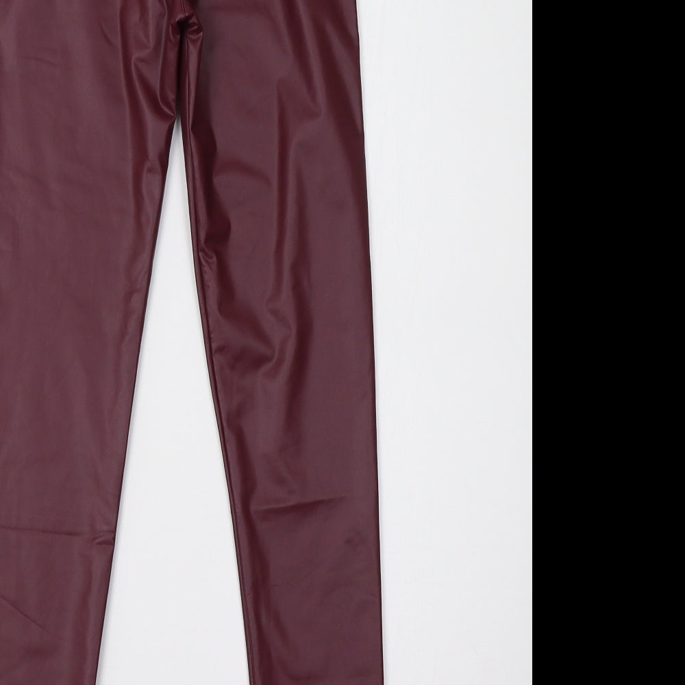 Womens UK Size 6 Preworn Regular Fit Purple Trousers