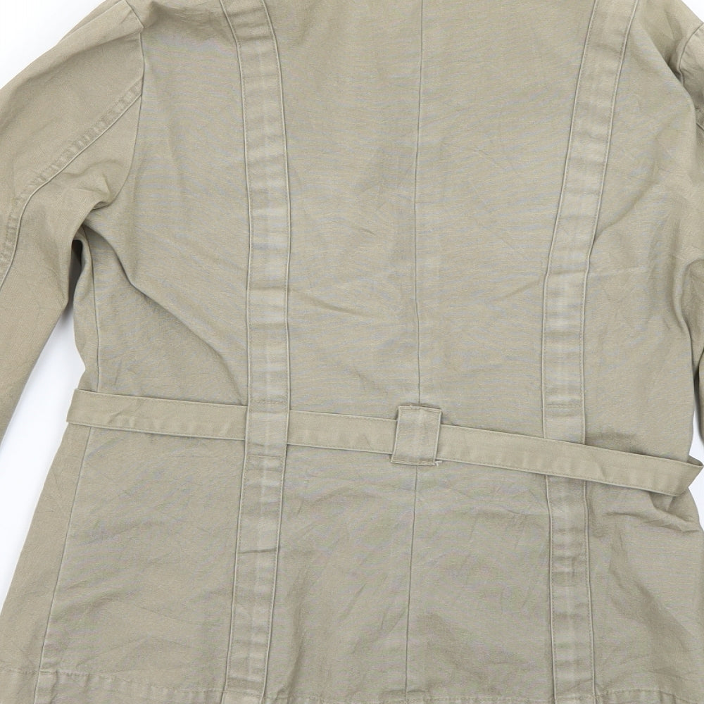 Womens UK Size 10 alibi Beige Overcoat