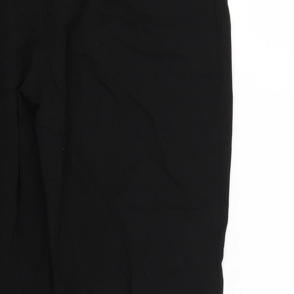 Womens UK Size 12 Boohoo Regular Fit Black Trousers