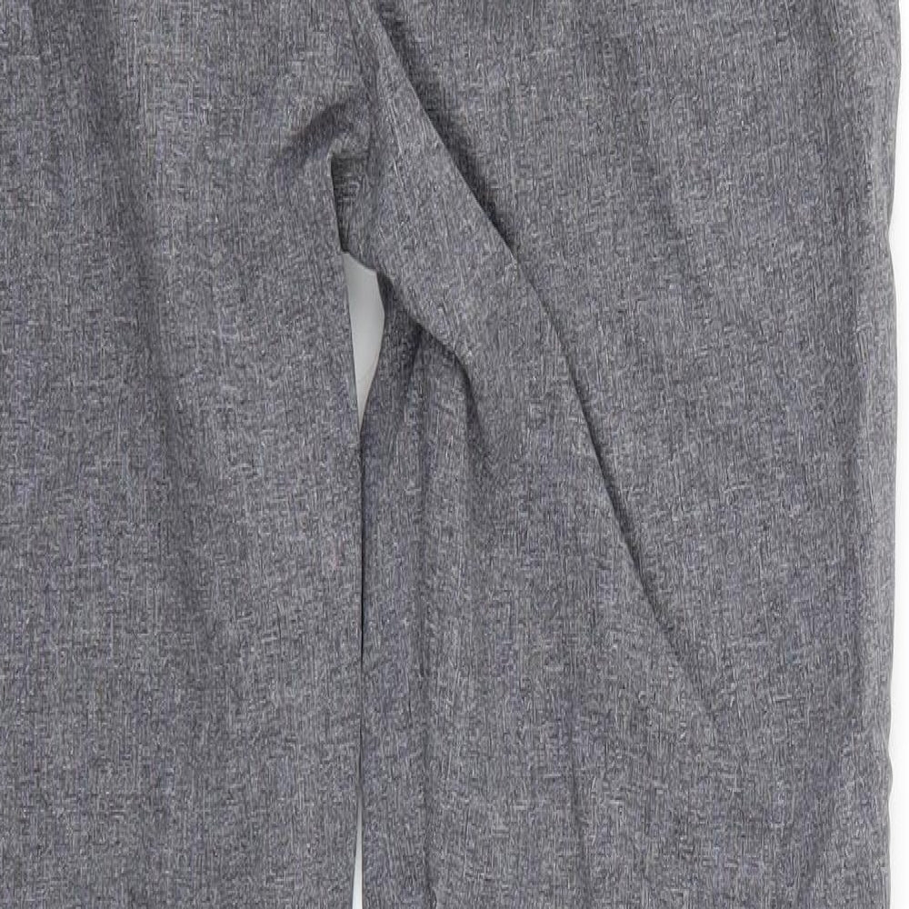 Womens UK Size 14 Preworn Regular Fit Grey Trousers