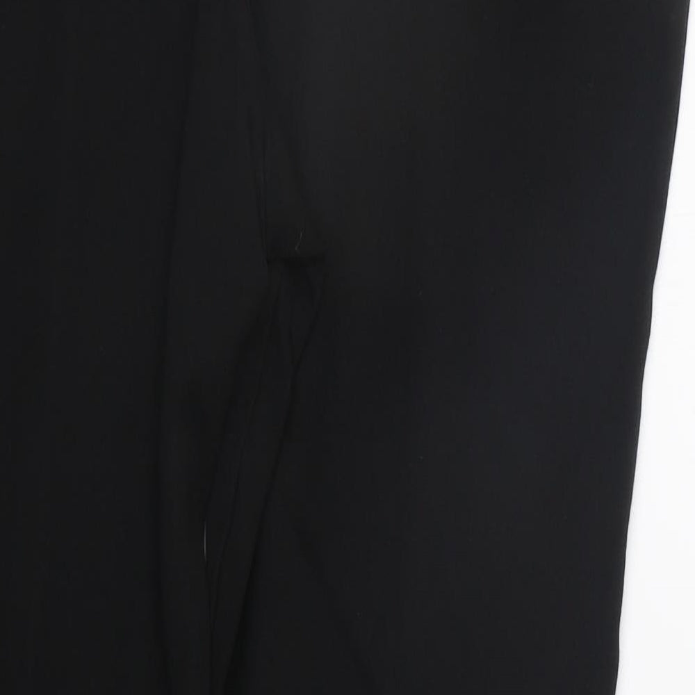Womens UK Size 12 NEXT Regular Fit Black Trousers