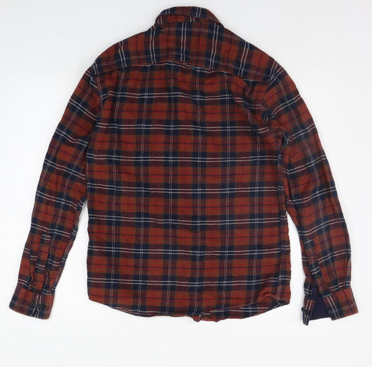 Womens UK Size 8 Select Orange Basic Button-Up