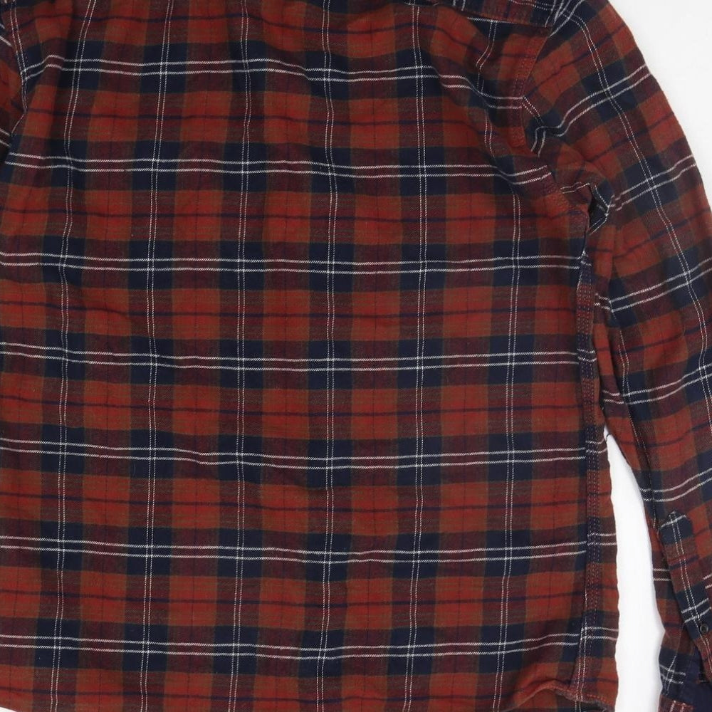 Womens UK Size 8 Select Orange Basic Button-Up