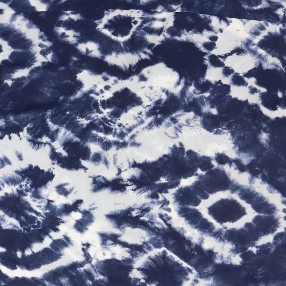 F&F Womens Blue Geometric Basic Button-Up Size 14