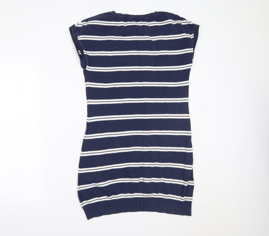 Crew Clothing Womens Blue Striped Jumper Dress Size 10