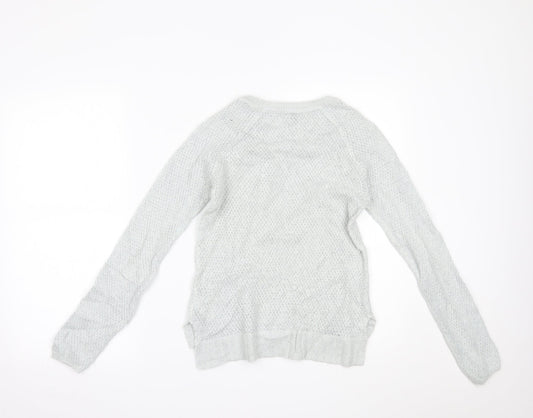 Womens UK Size S H&M Blue Basic Blouse