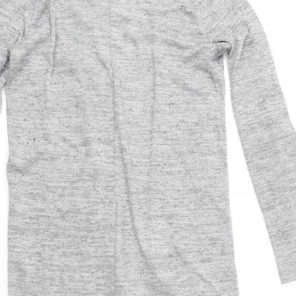 Womens UK Size XS Preworn Grey Cardigan Jumper