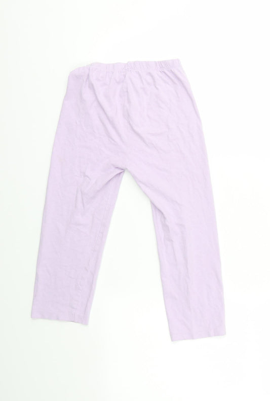 Primark Girls Purple Solid Pyjama Pants Size 4-5 Years - Elsa and Anna. Frozen