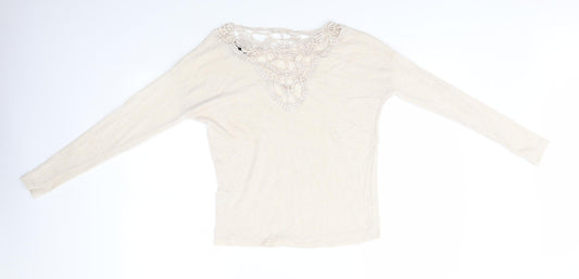 Atmosphere Womens Beige Pullover Jumper Size 14