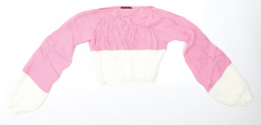 Womens UK Size S I SAW IT FIRST Multicoloured Pullover Jumper