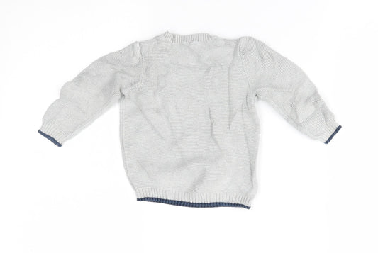 TU Baby Grey Pullover Jumper Size 6-9 Months