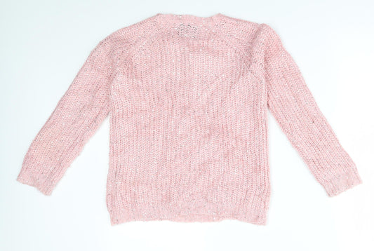 Young Dimension Girls Pink Pullover Jumper Size 11-12 Years