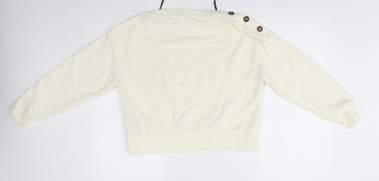 Womens UK Size S H&M Ivory Pullover Jumper