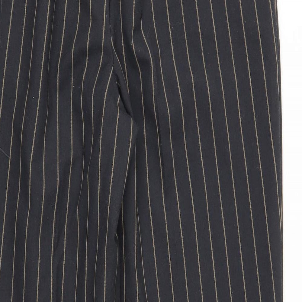 Primark Womens Grey Striped Trousers Size 6 L20 in