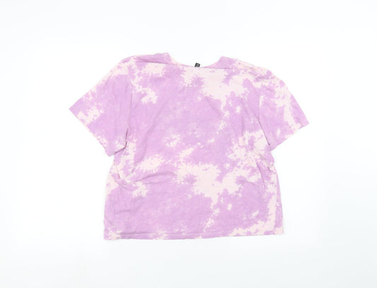 H&M Womens Purple Basic T-Shirt Size S