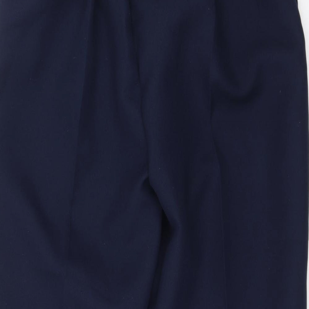 Womens UK Size 20 Preworn Regular Fit Blue Trousers